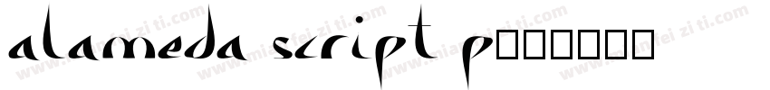 Alameda script p字体转换